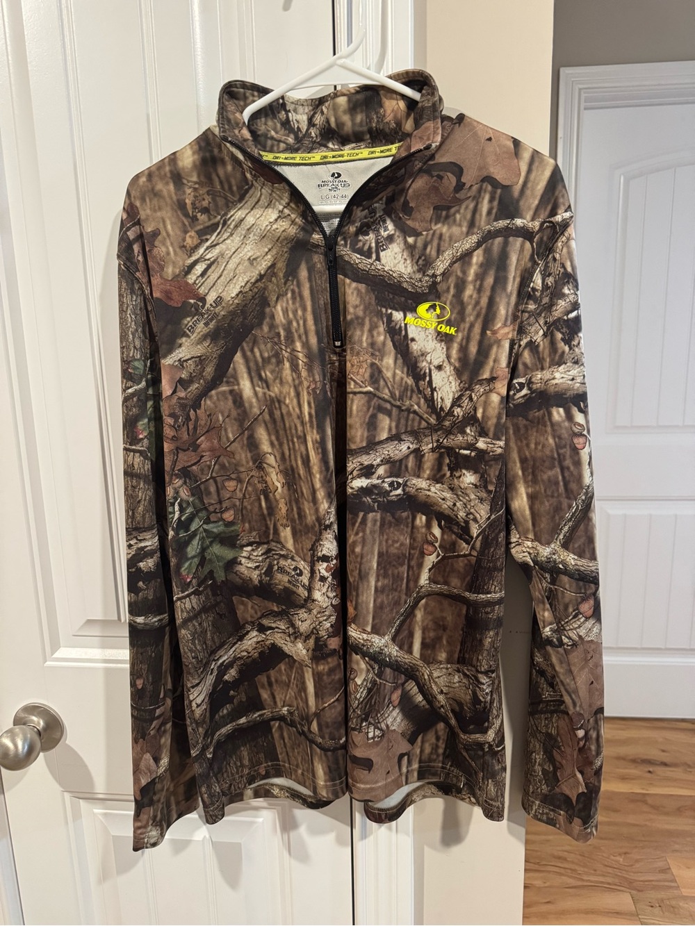 Mossy Oak Men’s Camo Quarter-Zip Jacket - Brown